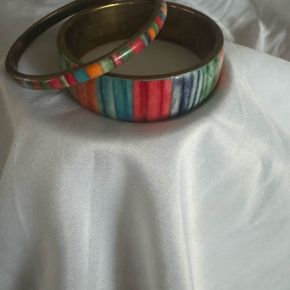 Colorful Striped Bangles